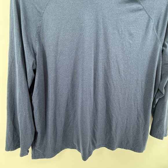 01.ALGO 0.1 Performance Hoodie Quick Dry UV SPF 40 Pullover Mens 3XL Blue Preppy - Picture 3 of 9